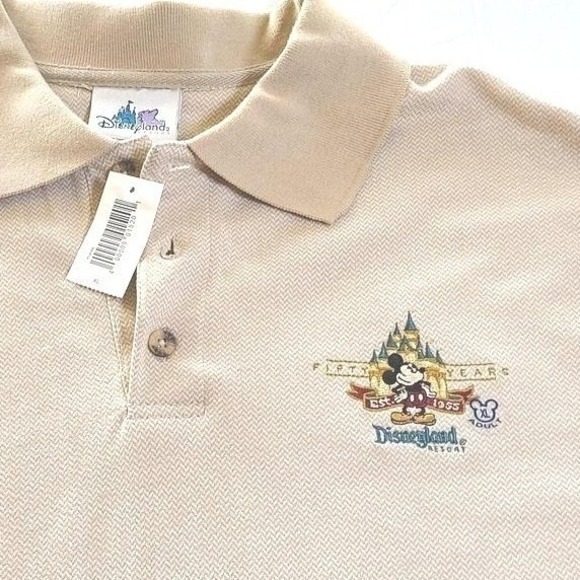 Disney Other - Disneyland Resort Polo Shirt Extra Large XL Tan First Place Est. 1955